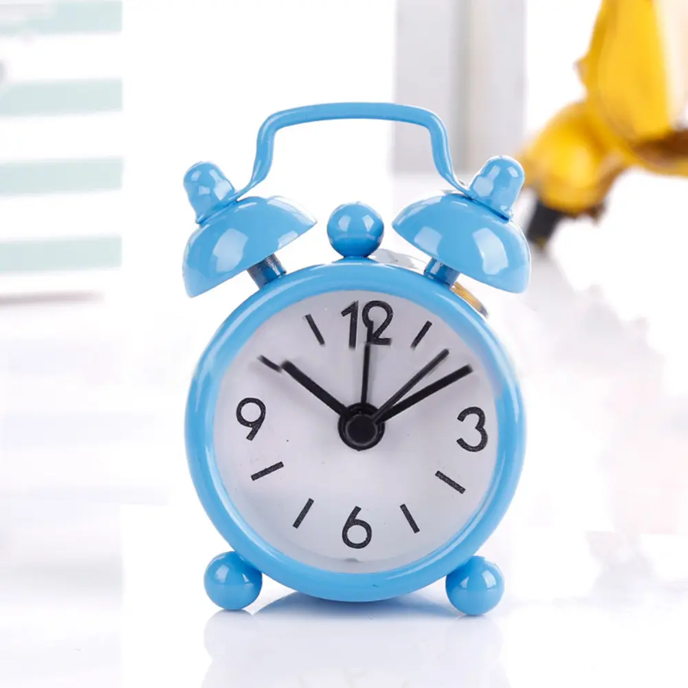 Đồng Hồ Báo Thức, Chuông Đôi, Có Nút Bấm Và Pin, Đồ Dùng Trang Trí
