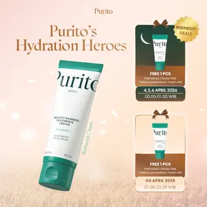 [BEST SELLING] PURITO Mighty Bamboo Panthenol Cream 100ml – Krim Perbaikan Skin Barrier untuk Kulit Kering & Sensitif