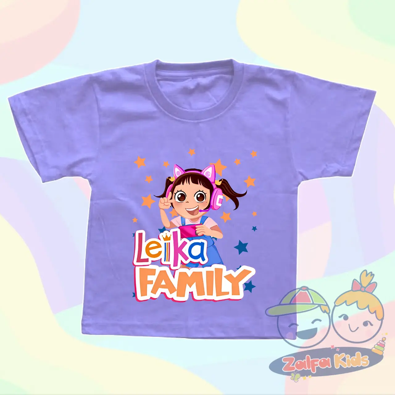 BAJU ANAK KAOS ANAK KARAKTER LEIKA FAMILY Fashion Perempuan