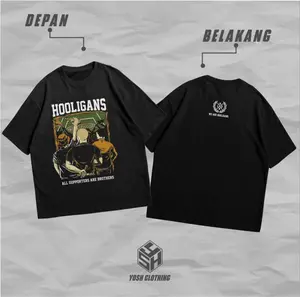 KAOS HOOLIGANS BROTHERS - KAOS SUPPORTER PREMIUM - KAOS SEPAK BOLA PREMIUM - KAOS DISTRO PREMIUM Bahan Katun Combed