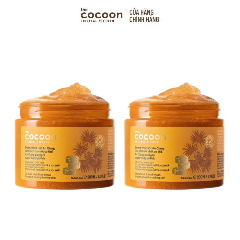 Ảnh đại diện Combo 2 hũ Tẩy da chết cơ thể đường thốt nốt An Giang Cocoon 200ml