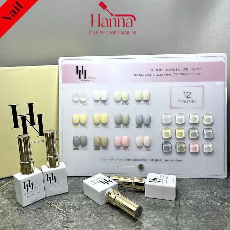  Sét sơn gel Tone Trắng sữa Hồng sữa 12 màu HN Gemya  TẶNG bảng màu  