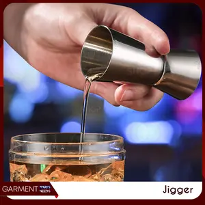 Jigger Stainless Steel Sirup Gelas Takar Gula Sirup Measuring Cup
