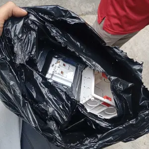 Abu-abu Hitam Saklar Dinding Tipe 86 Modern Universal untuk Lampu  - Tombol On/Off