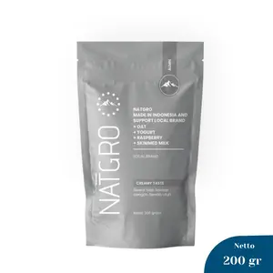 Alamon NATGROW - Susu Sereal Sumber Kalsium - 5x Saji - Skimmed Milk, Yogurt, Oat, Raspberry