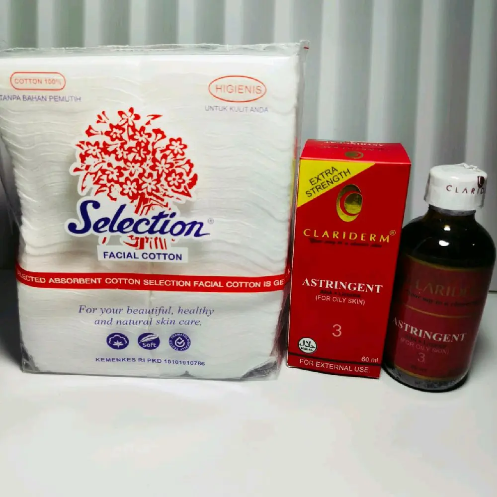 Paket Toner Clariderm Murahh + Kapas Selection // kapas + Toner