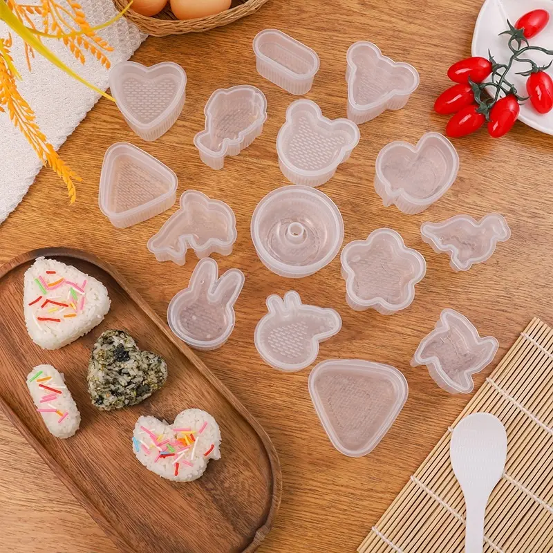 (1 pcs) Cetakan Nasi Bento Karakter Lucu Cetakan Sushi Onigiri Anti Lengket