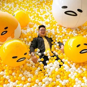 MANDI BOLA ANAK WARNA PUTIH KUNING ISI 100 SNI / MAINAN ANAK BOLA MANDI