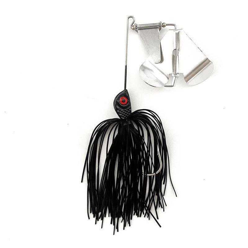 Product Introduction of Lure Fake Fish Husky Heart-Shaped Rotating Sequins Lure 14.7G 5 Colors Tassel Hangings Soft Bait 10
