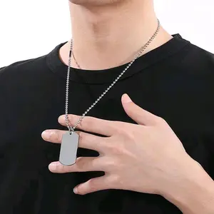 KALUNG ARMY TITANIUM SILVER PRIA ANTI KARAT ANTI LUNTUR LEGENDARYS Liontin