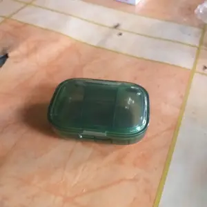 Portable Mini Medicine Box Small Medicine Box 3-Grid Pill Storage Packaging Box