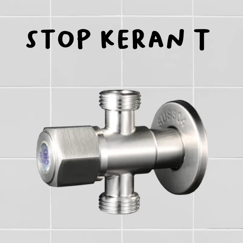 stop keran cabang stainless steel 304 / KERAN AIR ANTI KARAT 2