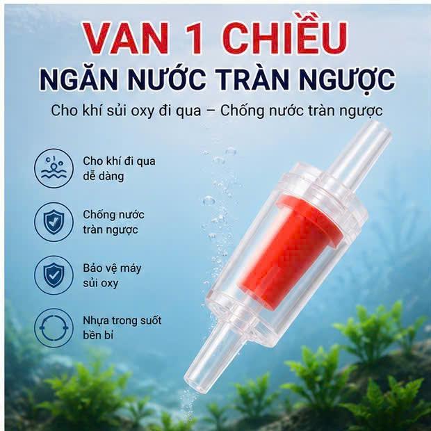 Van 1 Chiều PVC Bể Cá – Van Chống Chảy Ngược Cho Hồ Cá, Thủy Sinh, Hệ Thống Dẫn…
