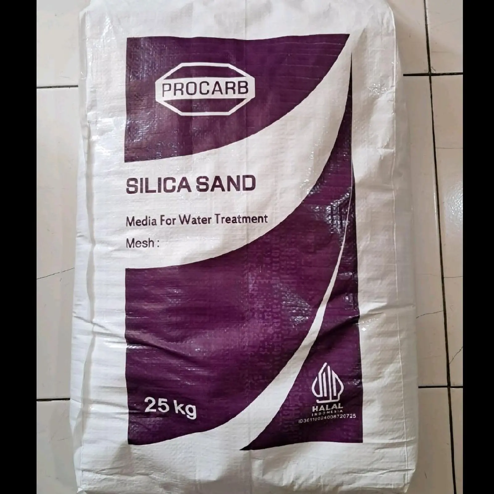 Pasir silika 1zak 25kg/ media filter air pasir silika procarb premium
