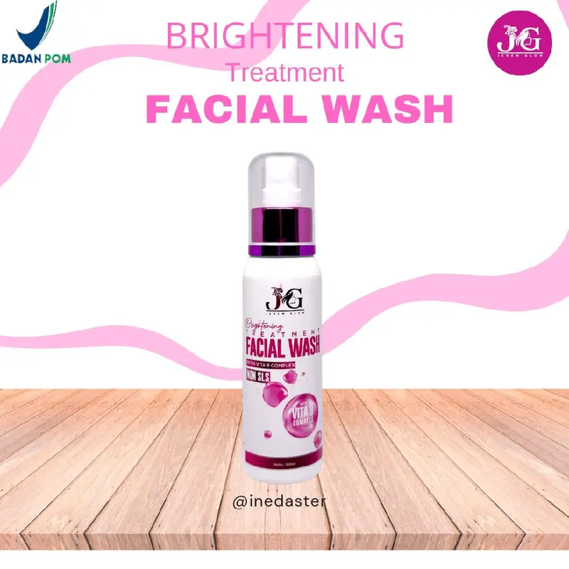 Facial wash NON SLS Brightening with Vita 8 complex jenemglow 0