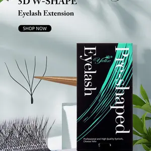 YELIX 5D-W AUTOFAN RUSSIAN PRE-SHAPED AUTOFAN EYELASH EXTENSION RUSSIAN VOLUME BULUMATARUSSIAN YELIX / BLACK