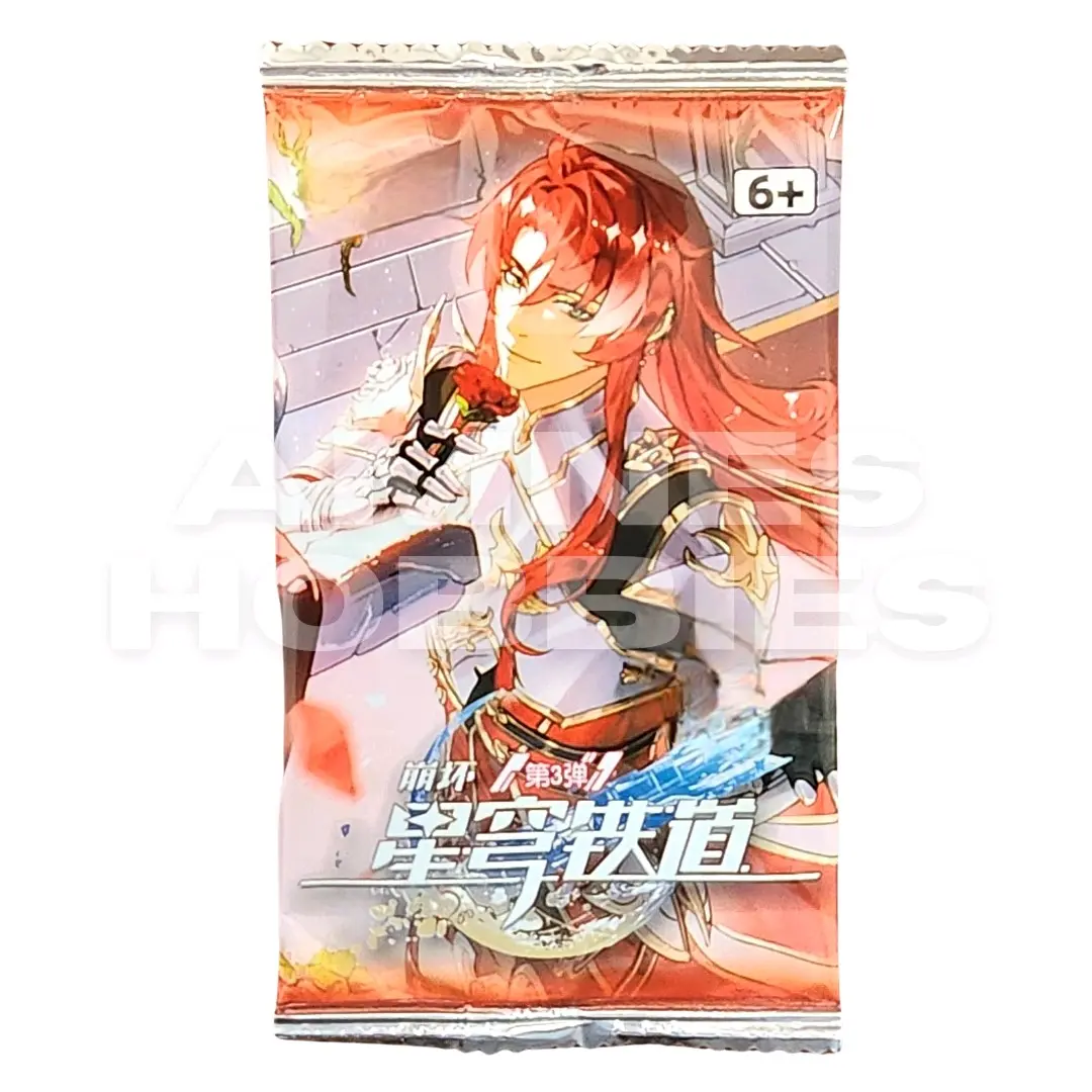Honkai Star Rail Merah Booster Pack Anime Kartu Koleksi CCG Card Mainan Anak
