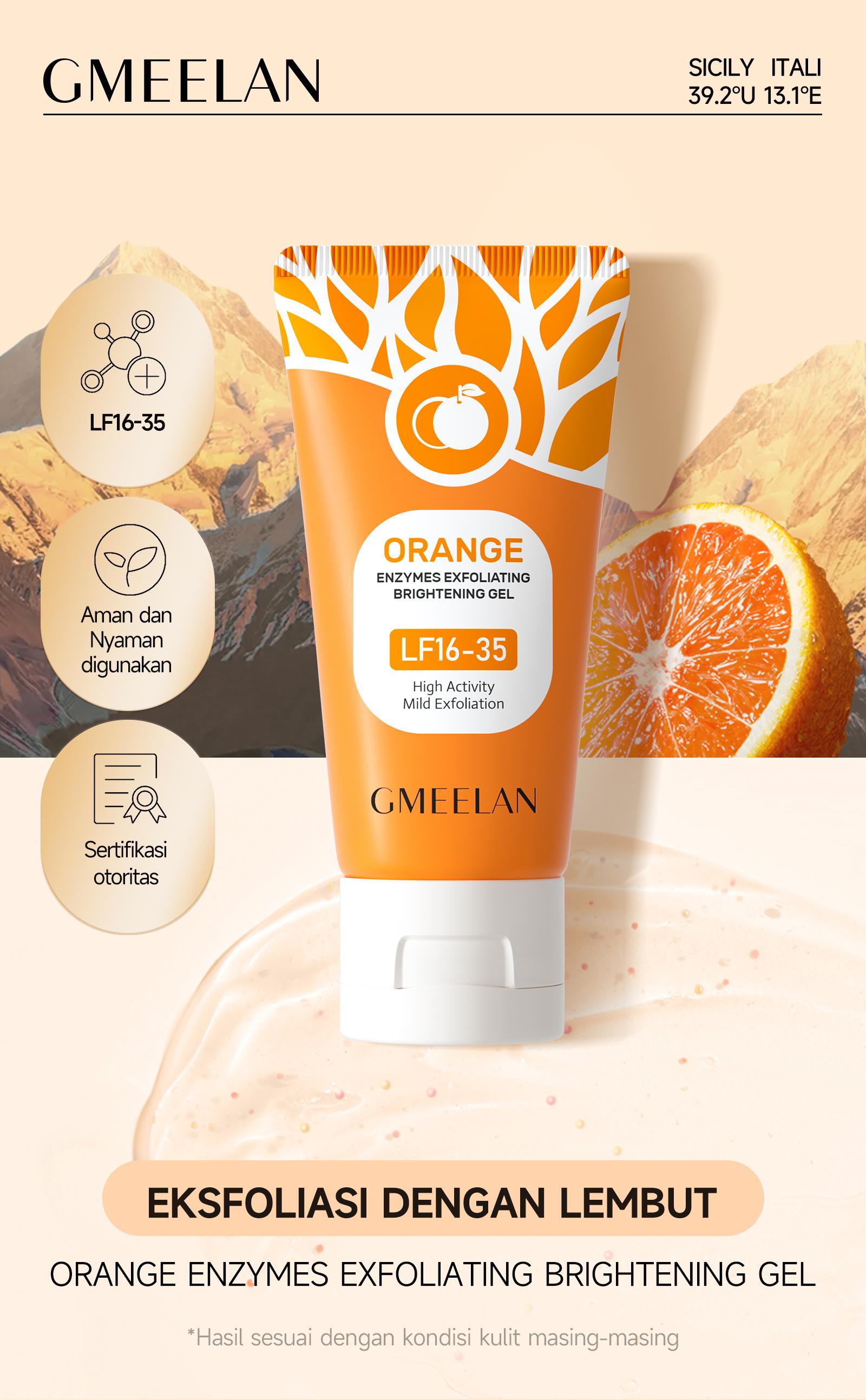 GMEELAN ORI 100% Orange Exfoliating Gel Face Eksfoliasi Wajah + Lazy Cream Day Cream Set Pemutih Wajah Skincare Kit GMEELAN ORI 100% Orange Exfoliating Gel Face Eksfoliasi Wajah + Lazy Cream Day Cream Set Pemutih Wajah Skincare Kit