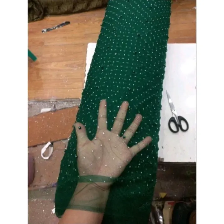 Tile mutiara zeroski Bahan kebaya dan gamis( harga per 1m )COD 5