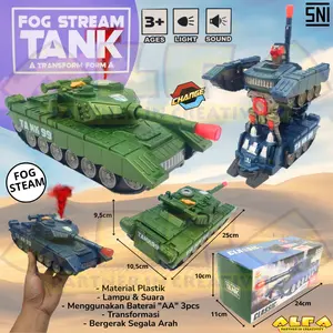 Toko Mainan ALFA Classic Fog Steam Tank Deformation B/O AK1024
