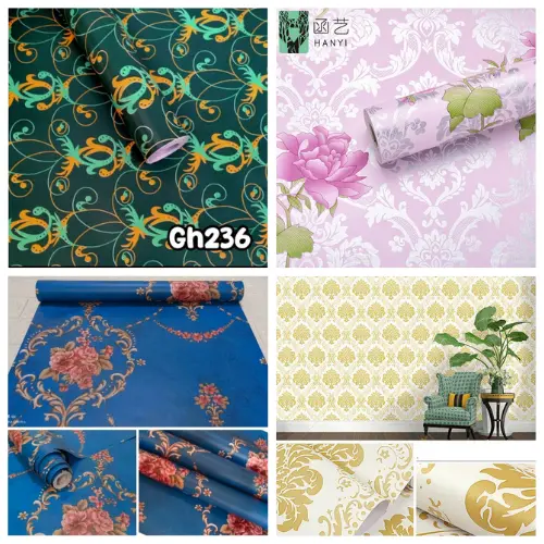 Wallpaper Dinding Kamar Wallpaper Dinding Ruang Tamu Elegan Wallpaper Dinding Motif Batik