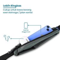 Gambar TORCH Dinero Belt Bag Multifungsi Tas Pinggang Travel Waterproof - Grey dari Torch Lembong Bdg Kota Bandung 4 Tokopedia