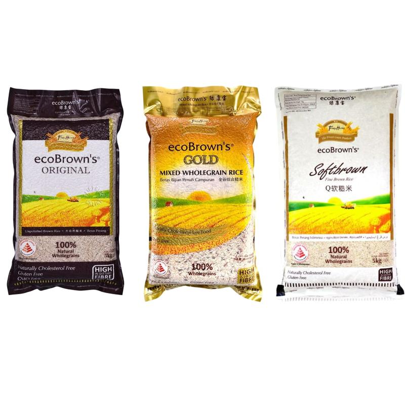 EcoBrown's Brown Rice 5KG - Original Brown Rice/Steam Brown Rice 5KG ...