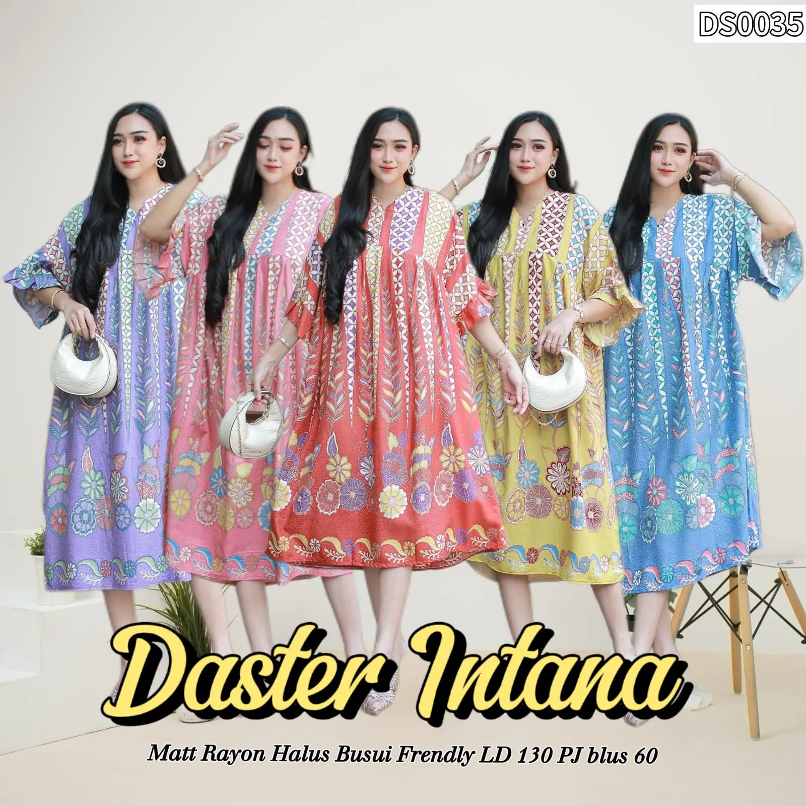 DASTER INTANA  BY Jessa Batik Wanita Busui Nyaman Motif Rayon