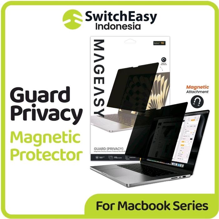 Gambar MagEasy Guard Anti Gores Macbook Pro / Air 13 14 15 16 M4 M3 M2 M1 Screen Protector Privacy Spy Magnetic - Macbook Pro 16 dari SwitchEasy Official Kota Administrasi Jakarta Barat 4 Tokopedia