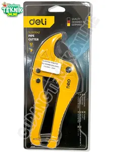 Gunting Pipa PVC 42mm DELI EDL350042 / Pipe Cutter Alat Tang Potong Pemotong Paralon Peralon  EDL 350042 DELI