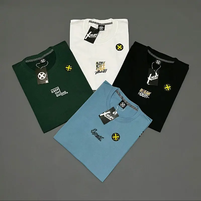 PAKET 4PCS 100RIBU KAOS distro, KAOS LENGAN pendek, SEMI katun, MOTIF RANDOM baju oblong atasan pria dan wanita Lengan Pendek 0