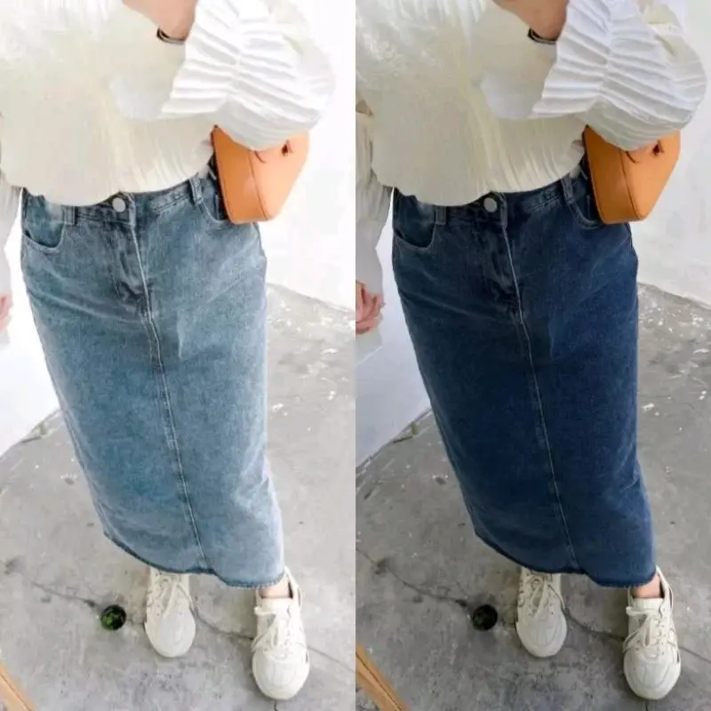 ROK SPAN THEANA STRETCH || Rok span Denim Tebal