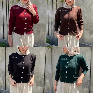 Kate | Angel Cardy Premium Button Puffy