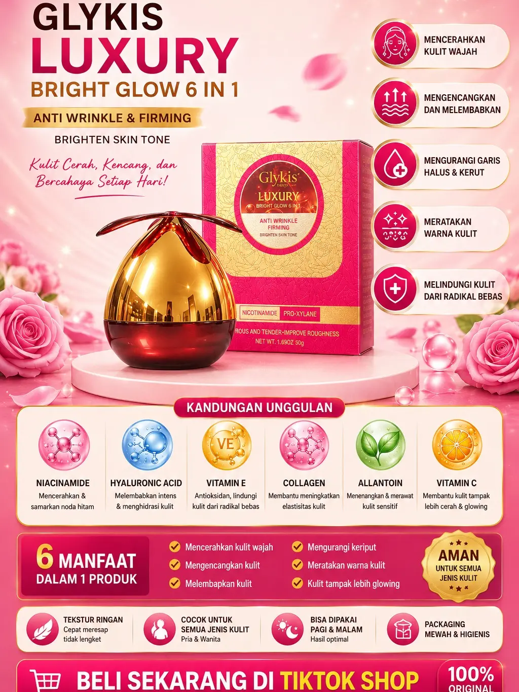 Glykis DELIMA Luxury BrighGlow 6 in 1 By Achie Ochie