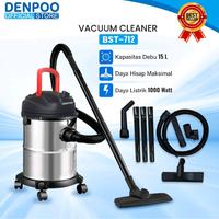Gambar Denpoo Vacuum Cleaner BST-712 Wet & Dry & Blower Drum Kapasitas Debu 15L 1000W - BST 712 dari denpooelectronicsofficial Kota Administrasi Jakarta Pusat 1 Tokopedia