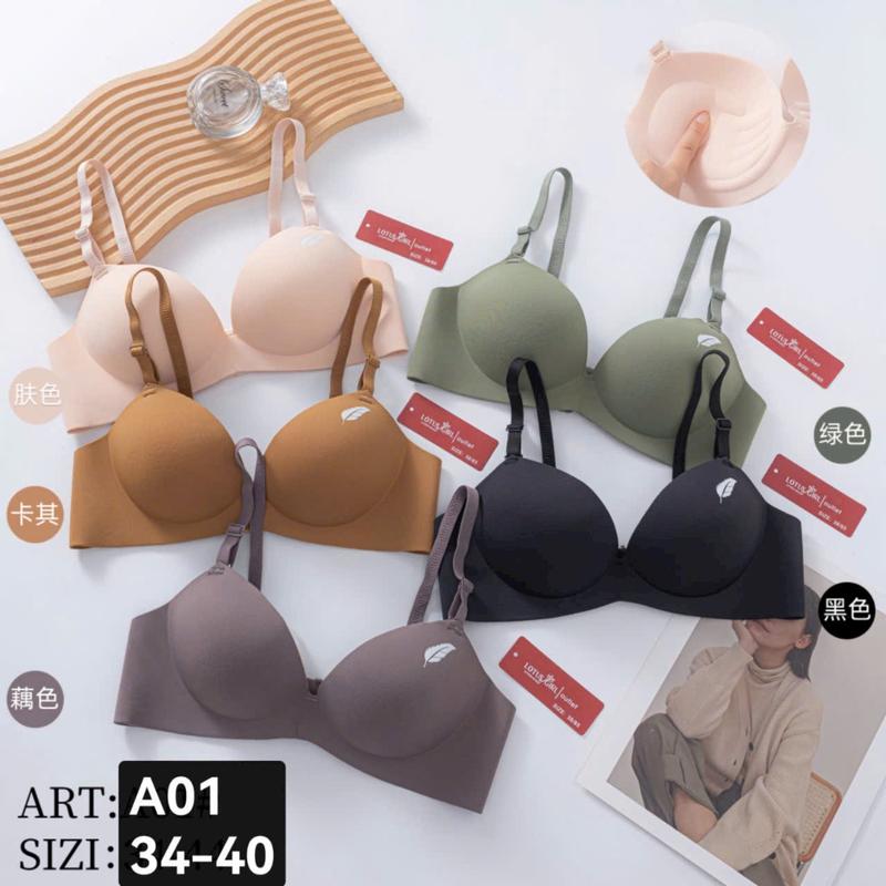 SÉT 3 Áo lót nữ áo ngực nữ đúc su Lông Vũ không gọng đệm dày 3CM bàn tay nâng ngực chống xệ