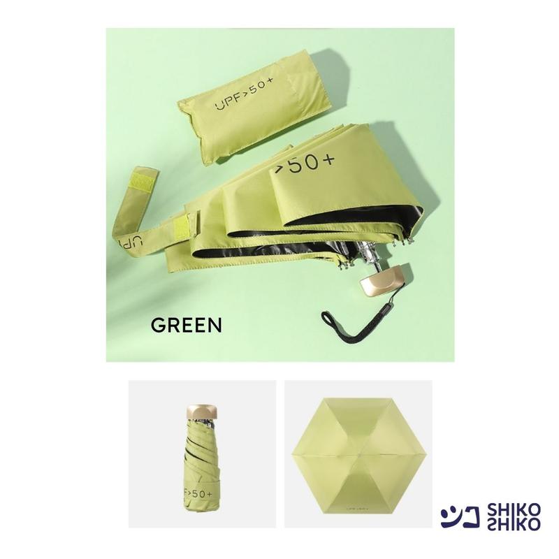 PYGmi Anti UV Mini Umbrella Payung Lipat Mini dan Ringan Anti Sinar Matahari UPF50 Payung Jepang Kompak Compact 7