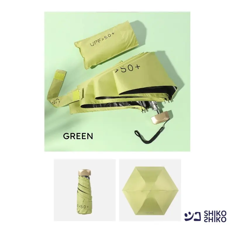 PYGmi Anti UV Mini Umbrella Payung Lipat Mini dan Ringan Anti Sinar Matahari UPF50 Payung Jepang Kompak Compact 7