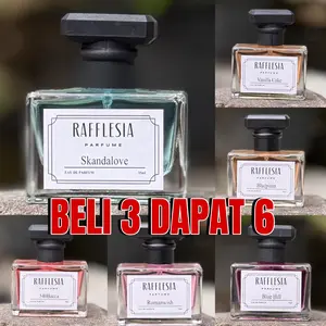 PAKET HEMAT 6 BOTOL PARFUM KOTAK PRIA WANITA  WANGI TAHAN LAMA EDP