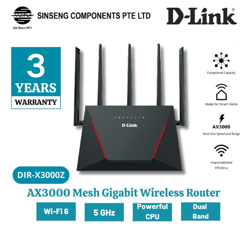 Dr1 Router D-Link DIR-X3000Z AX3000 WiFi 6 Mesh Gigabit Wireless Wifi Router ...