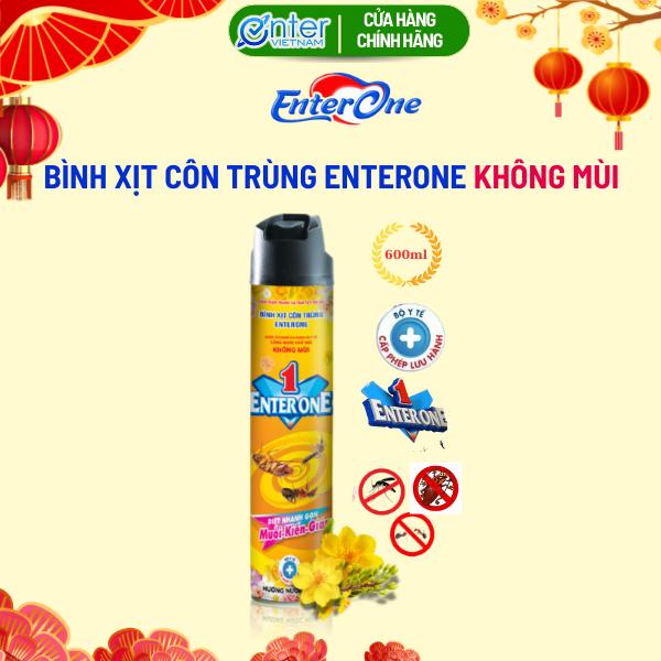EnterOne Bình Xịt Côn Trùng Không Mùi 600ml - Diệt Muỗi Kiến Gián