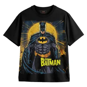 ORI BATMAN KAOS FILM COMICS TSHIRT OVERSIZE UNISEX HITAM - TFLIKS
