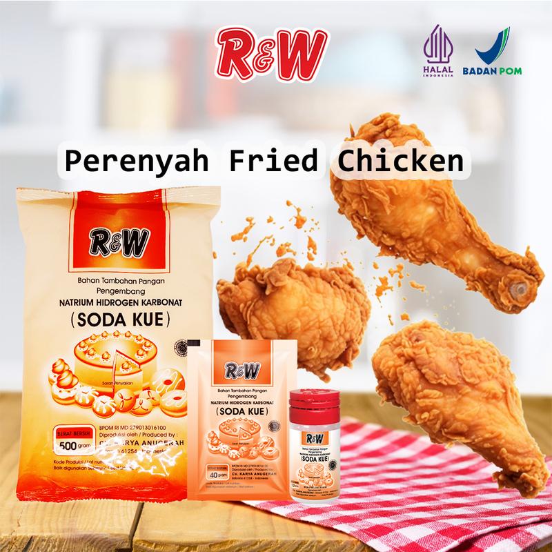 Product Introduction of Soda Kue Baking Soda Pengembang Kue Rajawali R&W RW 12 gr 15