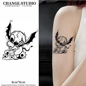 รอยสักชั่วคราว ดีไซน์ตะเข็บน่ารัก ติดทนนาน 15 วัน กันน้ำ ไม่กลัวการเสียดสี สติ๊กเกอร์รอยสัก