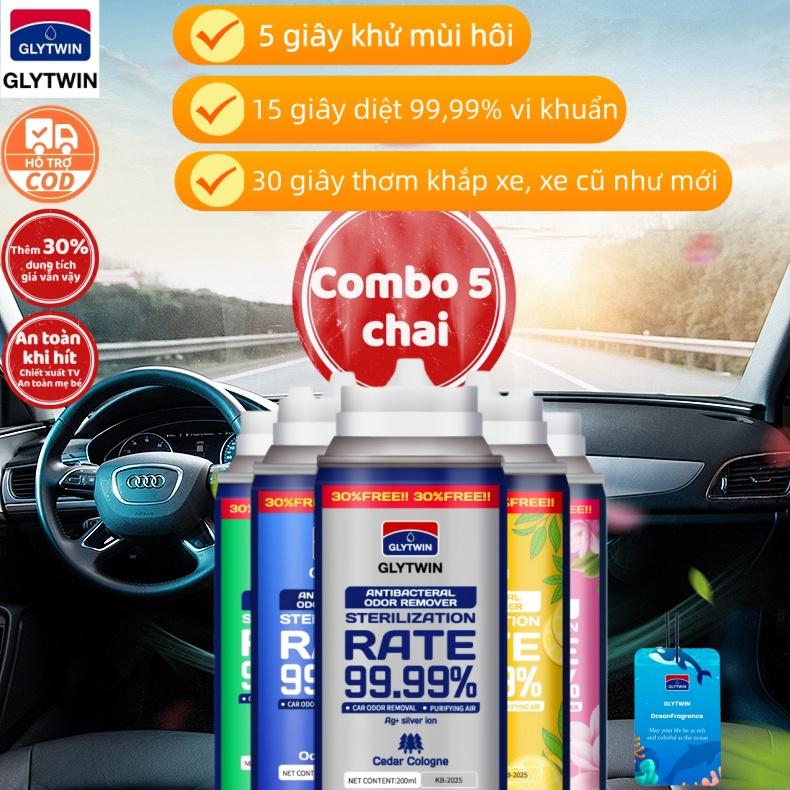 GLYTWIN Xịt khử khuẩn Thẻ thơm nước hoa – Vừa diệt khuẩn khử trùng đến 99% vừa lan tỏa hương thơm dễ chịu. Khử mùi nhanh trong 5 giây dùng cho ô tô phòng ngủ WC tủ đồ sofa chăn gối cửa hàng văn phòng khu vực thú cưng. An toàn cho trẻ nhỏ TK