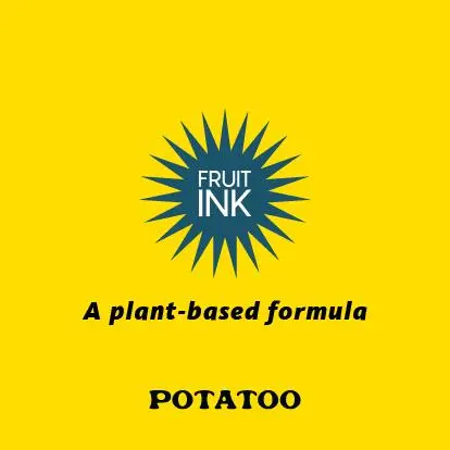 POTATOO FRUIT INK BIL FEATHER Temporary Tatto Waterproof 2