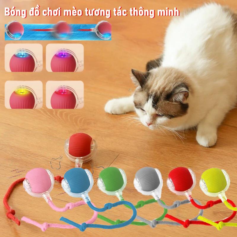 Bóng Lăn Tự Động, Smart Cat Tovs, Thiết Kế Đuôi Giả, Có Thể Sạc Lại, Đồ Chơi Tương Tác Cho Thú Cưng Chạy Điện Thích Hợp Để Huấn Luyện Chó Mèo, Sạc Bằng Pin, Có Thể Tái Sử Dụng, Mô Phỏng Đuôi Chuột, Dung Lượng Pin 150MAh