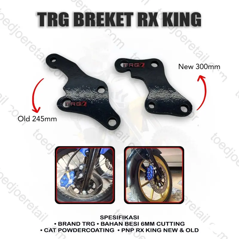 TRG Bracket dudukan kaliper nissin rcb 2p rx king 245 300mm breket kaliper cakram rxking old new 0