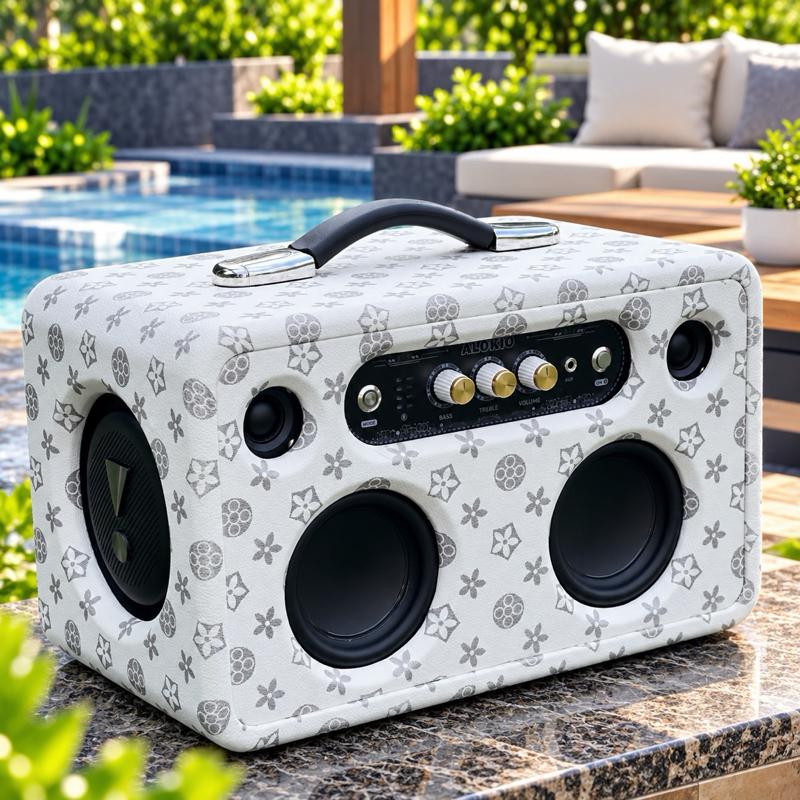 Loa DJ-01 BomBox2.Loa 2.0 Cộng Hưởng Loa Nghe Nhạc Bluetooth. Công Suất 150w. Loa Xách Tay