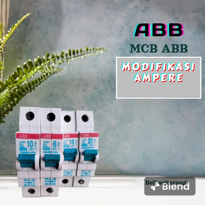 MCB ABB modifikasi anti jeglek 2a rasa 6A 2a rasa 10a siap pakai 0